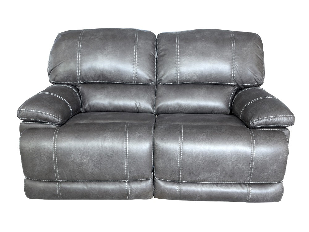 Guvnor 2 Seater Recliner Sofas In Grey-2 seater recliner sofa-Harveys-1 Sofa-Against The Grain Furniture