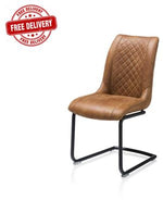 Habufa Armin Dining Chairs-Dining Chairs-Habufa-Cognac-Against The Grain Furniture
