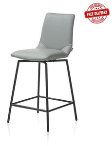 Habufa Davy/Boston Bar Stools-Bar Stools-Habufa-Mint/Black legs-Against The Grain Furniture