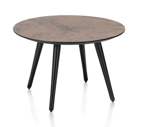 Habufa Maze Rust Side and Coffee Tables in Different Sizes-Coffee and side table-Habufa-40 cm Round-39 cms High-Against The Grain Furniture