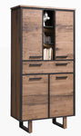 Habufa Oxford Tall Storage Unit in Vintage Oak-Tall storage unit-Habufa-Against The Grain Furniture
