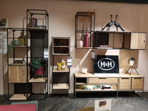 Habufa Vincent Modular Shelving System-Bookcase-Habufa-2 Niches and 2 Shelves 88cm height-Against The Grain Furniture