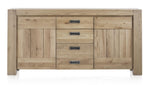 Habufa Bespoke Santorini Oak Sideboards in Four Colours-sideboards-Habufa-185-Natural White-Against The Grain Furniture