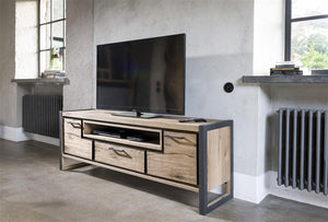 Habufa Metalox Lowboard TV Unit-Tv and Media Unit-Habufa-140cm-Against The Grain Furniture