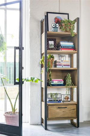 Habufa Metalox Bookcase-Bookcase-Habufa-65 cms wide x 2.00 high-Against The Grain Furniture
