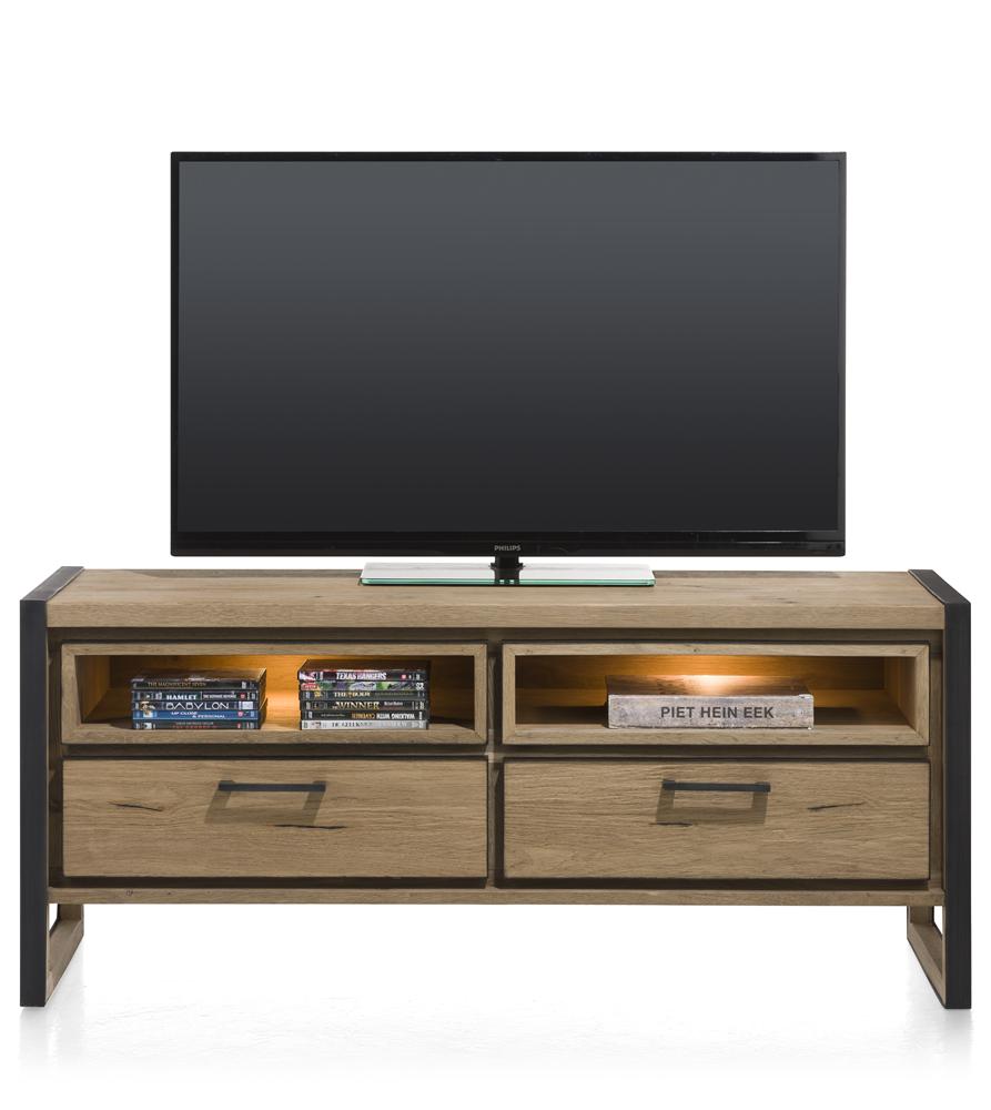 Habufa Metalox Lowboard TV Unit-Tv and Media Unit-Habufa-140cm-Against The Grain Furniture