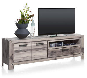 Habufa Maestro and Maitre Lowboard TV Media Cabinets-Tv and Media Unit-Habufa-Grey Plumb-140-Wooden-Against The Grain Furniture