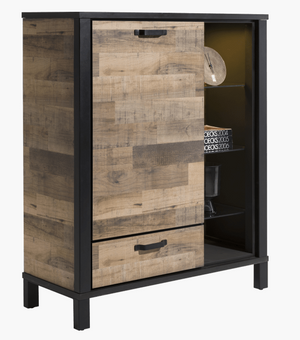 Habufa Sardinie Driftwood Highboard Cabinet-Storage display cabinets-Habufa-Against The Grain Furniture