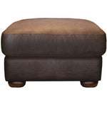 Discontinued Fabrics and Leathers on Madison sofas-Sofas-john lewis-stool 64 cm-Tan Semi Aniline-Against The Grain Furniture